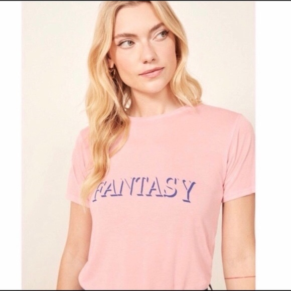 Reformation Tops - “Fantasy” graphic Cotton T-shirt